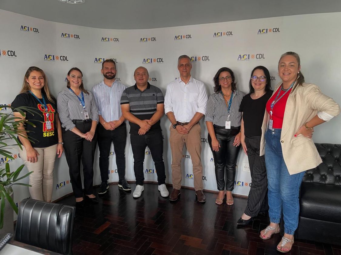 Sindilojas Costa Doce, Sebrae, Senac e Sesc juntos em reunião estratégica na ACI/CDL  para fortaceler parcerias e impulsionar comércio local.