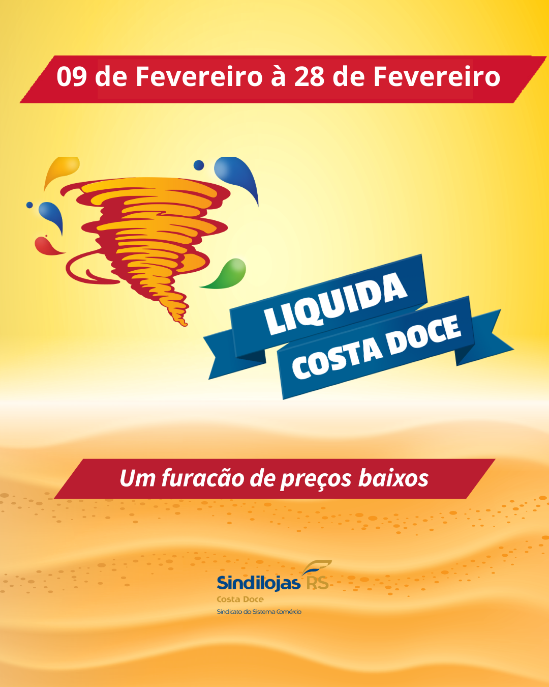 Vem aí um furacão de ofertas, o Liquida Costa Doce